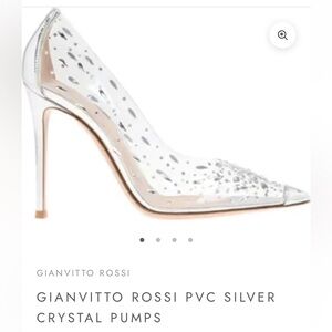 Gianvito Rossi Silver PVC Heels